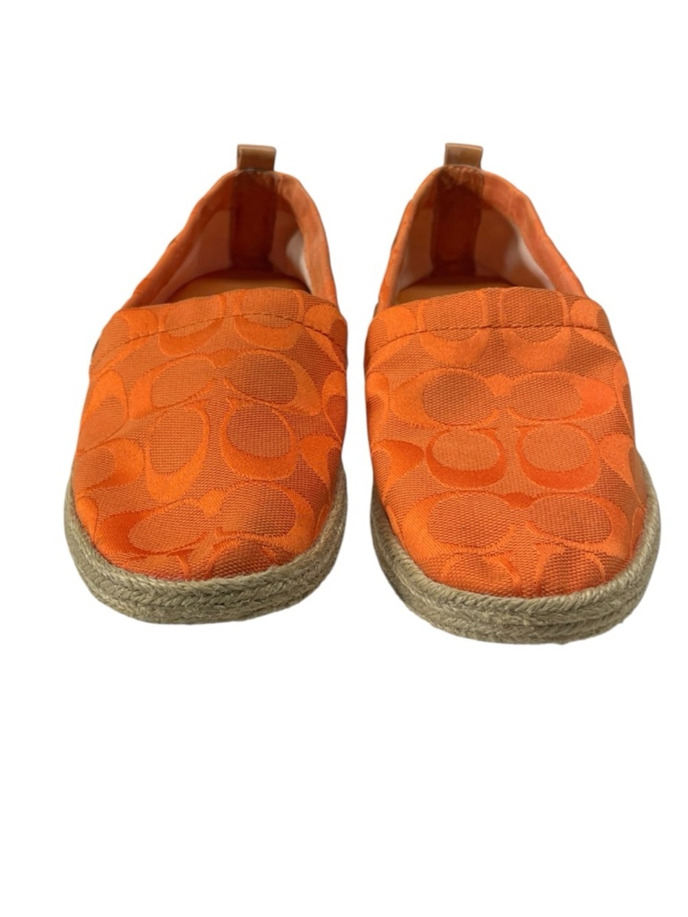 Coach Mellow Espadrille Orange Slip-On Shoes in size 8M - Picture 6 of 10